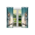 thumbnail image 2 of MKHERT Owl Sky Blackout Window Curtain Kitchen Curtain 26x39 inch, 2 Panels, 2 of 3