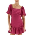 thumbnail image 1 of Minkpink Freshwater Ruffled Tie-Back Dress, Orchid, Large, 1 of 2