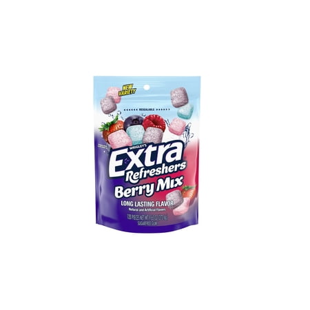 EXTRA Refreshers Berry Mix Gum, 120-Piece Bag