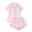Pink Bow A, variant on SwiftWear Cute Floral Bow Print Pajama Set for Women - Soft Cozy Sleepwear & Loungewear Collared Button-Down Top with Pocket and Shorts, Comfortable Lightweight Summer Fall Pjs Home Wear White