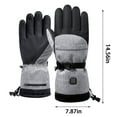 thumbnail image 3 of 10-Hour Heated Gloves for Men & Women Rechargeable - Waterproof Windproof Electric Hand Warmers with Touchscreen Fingertips for Outdoor Work, Skiing, Motorcycle, Hiking and Camping - Xuniizn, 3 of 9