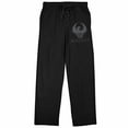 thumbnail image 4 of Fantastic Beasts M.A.C. U.S.A. Eagle Crest Men's Black Sleep Pajama Pants-Large, 4 of 7