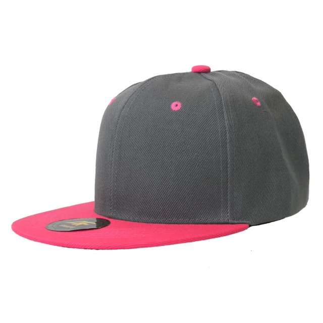 New AF Two Tone Snapback - Grey / Hot Pink