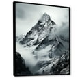 thumbnail image 2 of Designart "Whispering Winter Mountains" Minimalism Floater Framed Wall Art Prints, 2 of 5