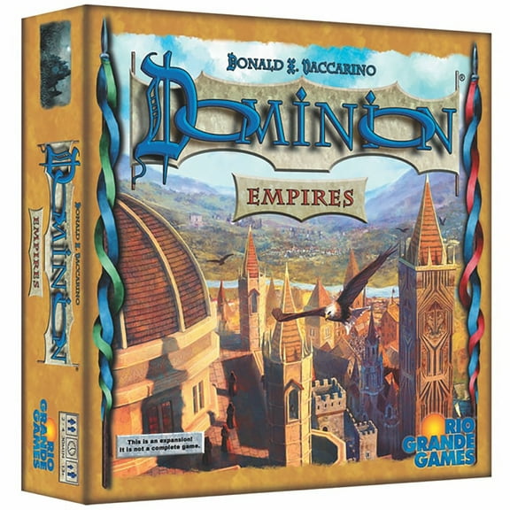 Rio Grande Games: Dominion - Empires - 10th Expansion Deck-Building Game, New Cards & Tokens, End Game Scoring With Landmarks, Ages 13 , 2-4, 30 Min