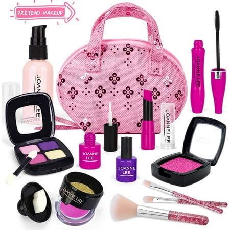 TiokMc Perfect Play Kit for Girls  12-Piece Pretend Makeup Set with Glitter Cosmetic Bag  Safe Non-Toxic Toy Vanity for Toddlers and Kids Ages 3-8  Not Real Makeup price history on PriceWatchPro