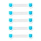 thumbnail image 1 of EeaseMX 5 cerraduras de seguridad para niños, a prueba de bebés, para refrigeradores, puertas y cajones (azul), 1 of 5