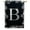 Monogram B, variant on America Forever Winter Monogram Letter B House Flag Vertical Double Sided 28 x 40 inches Christmas Holiday Seasonal Flags for Outdoor, Yard, Porch Decoration, Silver Snowflakes Decoration