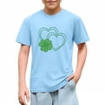 thumbnail image 6 of Posijego Kids St Patrick's Day Shirts Toddler Boys Girls Cotton Short Sleeve Clover Graphic T-Shirts Summer Tops, 6 of 9