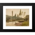 thumbnail image 2 of Ludwig Willroider 14x12 Black Modern Framed Museum Art Print Titled - Forest Landscape with Water, 2 of 5