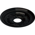 thumbnail image 3 of Ekena Millwork 15 3/4"OD x 3 1/4"ID x 1"P Galway Ceiling Medallion (Fits Canopies up to 3 1/4"), Hand-Painted Black Pearl, 3 of 6