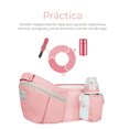 thumbnail image 3 of Cangurera Porta bebé Multifuncional Con Asiento Color Rosa, 3 of 4
