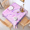 thumbnail image 2 of Square Tablecloth, Waterproof Polyester Table Cover, Wrinkle Resistant & Washable Fabric for Dining, Kitchen, Picnic, 60x60in(152x152cm), Liquid & Marble Print, 2 of 6