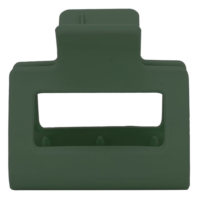 Pinzas rectangulares gruesas para el pelo, pinzas cuadradas de plástico para el pelo, pinzas para el pelo, pinzas para la mandíbula para niñas y mujeres, verde militar