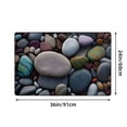 thumbnail image 3 of Colorful Sea Stones Pebbles Rugs Doormat, Non-Slip Machine Washable Carpets Floor Door Mat , 36" x 24", 3 of 7