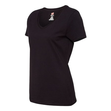 Hanes - Nano-T Women's Pre-Shrunk V-Neck T-Shirt (Best Pre Shrunk T Shirts)