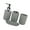 Gray, variant on SIEYIO Bathroom Decors Set 4Pcs Includes Soap Dish Toothbrush Holder Elegant White Finish