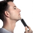 thumbnail image 1 of Mini afeitadora eléctrica portátil para hombre, recortadora de barba, maquinilla de afeitar de doble uso (en seco y húmedo), carga rápida tipo C., 1 of 4