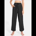 thumbnail image 4 of Pantalones de Yoga Casuales, Cómodos y de Pierna para Mujer Negro M, 4 of 7