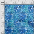 thumbnail image 2 of oneOone Polyester Spandex Blue Fabric Ocean Underwater Life Sewing Fabric By The Yard Printed Diy Clothing Sewing Supplies 56 Inch Wide, 2 of 4