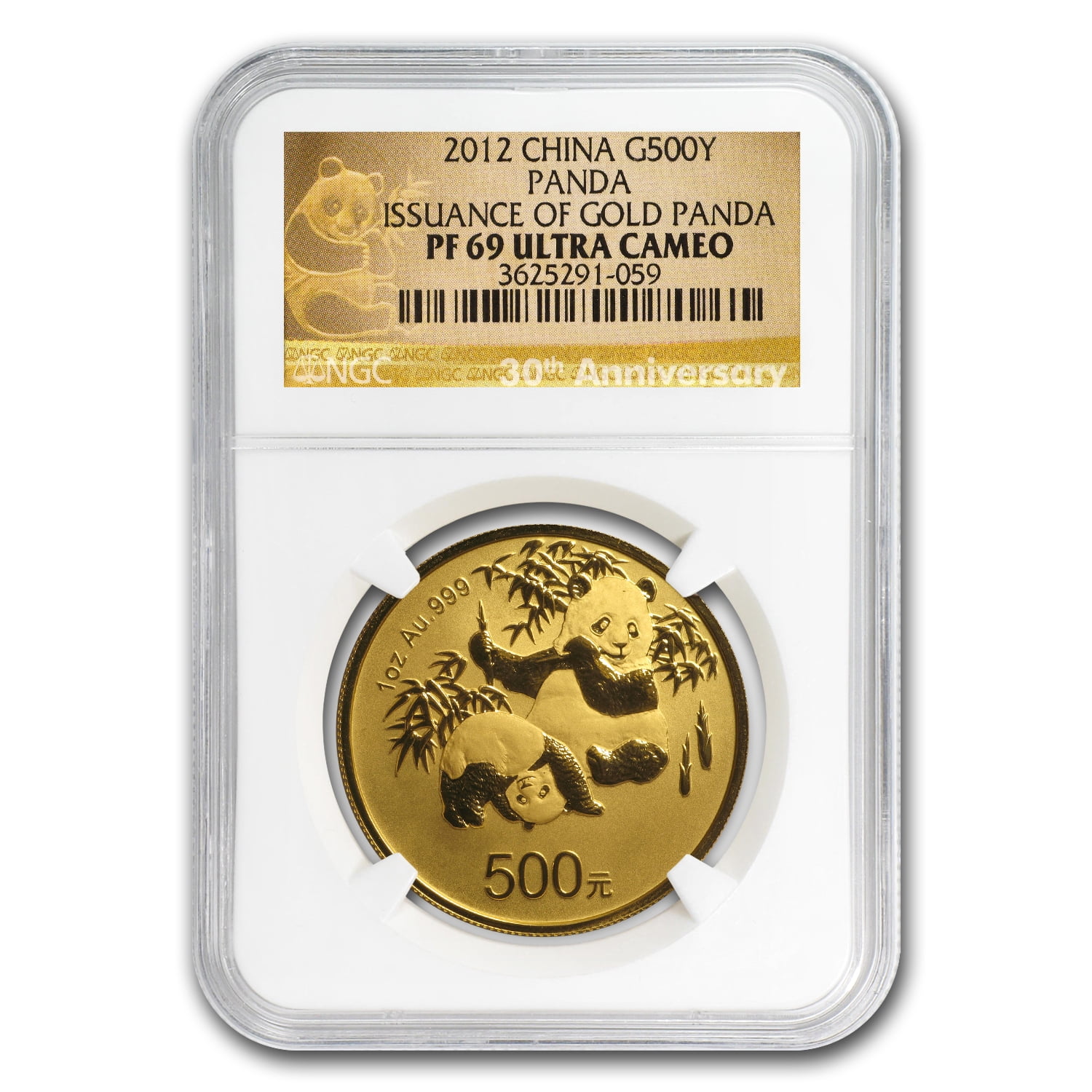 2012 China 1 oz Gold Panda Proof (30th Anniversary