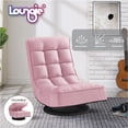 thumbnail image 1 of Amairany Linen Recliner/Floor Chair - 3 Adjustable Positions, 360 Swivel, 1 of 8