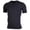 #Black, variant on DPTALR Men's Solid Color V-Neck Stretch Quick Dry Sports Short Sleeve T-shirt,White, XXXL