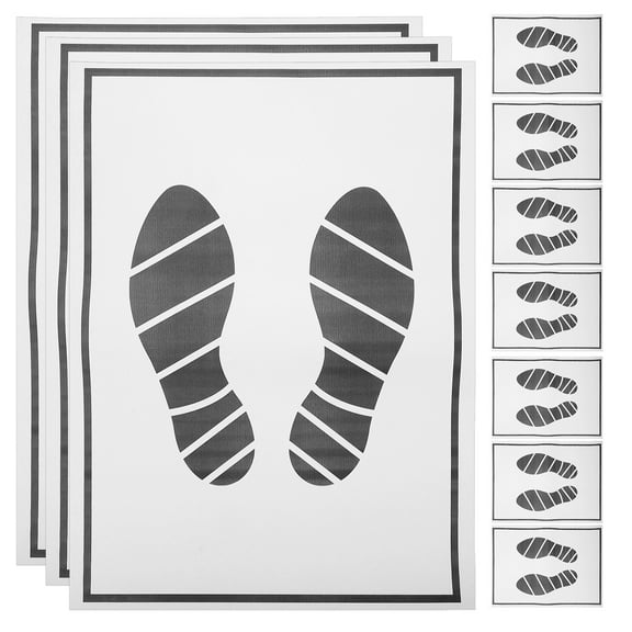 PTOOTP Vehicle Foot Mats White 25Set 19.65X14.93X0.04in