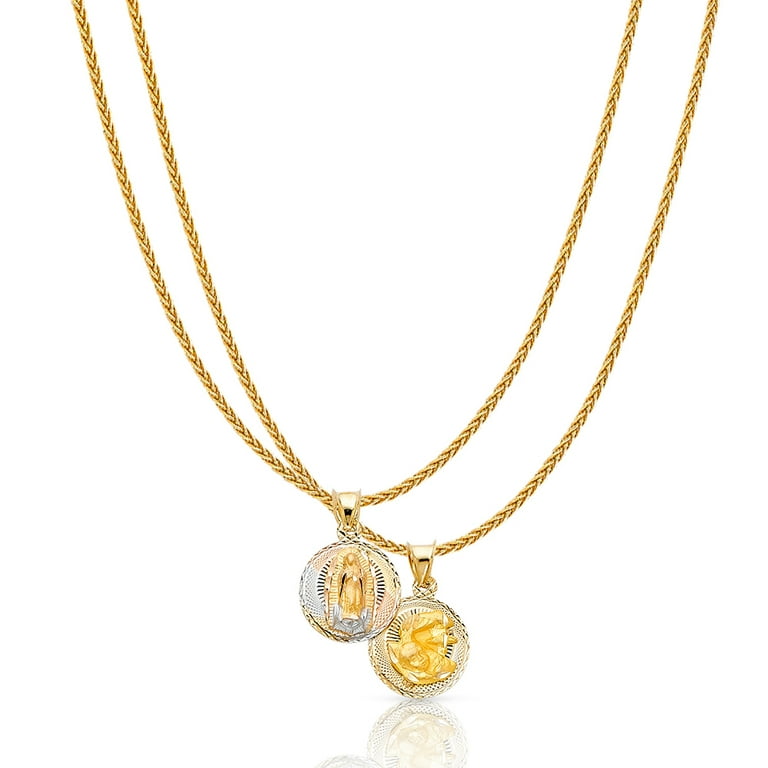 Virgin mary baptism necklace sale