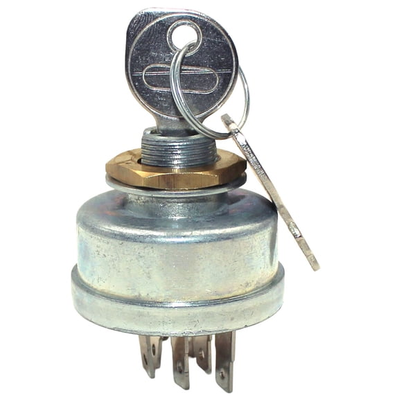Ignition Switch with Keys - 7-Terminal 4-Position Fits Murray Lawn Mower Replaces 092556