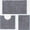 Silver Gray, variant on LQQBOX Bathroom Rugs Set Non Slip 3 Piece Bath Mat Washable Chenille Bath Rugs Absorbent Bathroom Mats Bath Mats for Bathroom, Bedroom, Kitchen,Home Decor