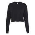 thumbnail image 1 of Bella Plus Canvas B53205503 Womens Cropped Crew Fleece, Black - Small, 1 of 3