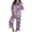 Purple, variant on Halloween Pajamas Women Themed Soft Sleepwear Set Long Sleeve Top with Pants Breathable Loungewear Womens Pjs Purple XXL