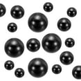 thumbnail image 1 of Uxcell 150Pcs Perlas Falsas para Manualidades, Perlas Redondas Sin Agujero de 8/14/20mm, Negras, 1 of 5