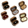 thumbnail image 4 of Vintage Walnut Wood Ring Box Jewelry Display Storage Holder Engagement Wedding~, 4 of 10