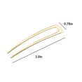 thumbnail image 2 of Shaped French Hair Pins for Women, Vintage Hair Stick Fork for Fine Hair 2 Prong Hair Bun Clip, Fashion Hair Accessories for Girls Hairstyle, 2 of 5