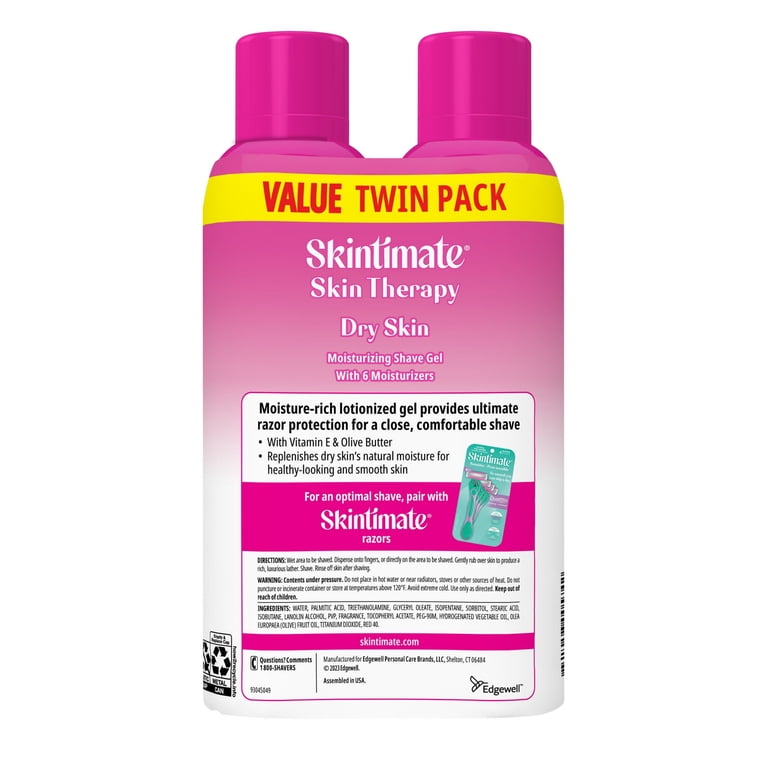 Skintimate Raspberry Rain Women's Shave Gel Twin Pack, 14 oz photo 2