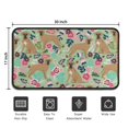 thumbnail image 5 of Boxer Dog and Flower Florals Door Rugs,Washable Non Slip Door Mats Indoor,Decorative Door Mats,Entry Mat Indoor for Entrance,Bedroom,Kitchen,Bathroom,30"x17", 5 of 6