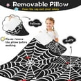 thumbnail image 3 of Black Halloween Spider Webs Toddler Nap Mats for Kids Preschool,50"x20" Sleeping Mat Bag or Kids,Toddler Sleeping Bag,Toddler Nap Mat or Daycare, 3 of 6