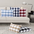 thumbnail image 5 of 2 Pcs Buffalo Plaid Throw Pillow Covers, 18 x 18 inch Square Checkered Throw Pillow Cases, 5 of 6
