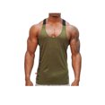 thumbnail image 1 of Men\'s Muscle Gym Athletic Workout Stringer Tank Tops Y-Back Fitness T-Shirts, 1 of 6