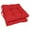Red, variant on Blazing Needles  Square 16-inch Twill Dining Chair Cushions (Set of 2) Large