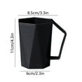 thumbnail image 3 of Shaped Toothbrush Cup with Comfortable Handle for Practical Oral Care, Modern Brushing Cup with Unique Geometric Design for Bathroom Organization, Versatile Rinsing Cup for Home Use, 3 of 6