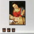 thumbnail image 2 of wall26 - Oil Painting of Virgin in Adoration Before The Christ Child by Peter Paul Rubens in c.1615 - Baroque Style - Catholic - Canvas Art Home Art - 16x24 inches, 2 of 4