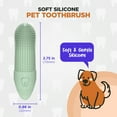 thumbnail image 2 of Jack & Milo 2-Pack Soft Silicone Pet Toothbrush – Gentle Finger Toothbrush for Small Dogs, Puppies & Cats – Safe Oral Care for Baby Pets – Promotes Healthy Teeth & Gums – Orange & Blue, 2 of 6