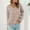 Pink, variant on AOOCHASLIY Clothes Sweaters Women's V Neck Hollow Out Recreational Pullover Knitting Sweater Long Sleeve Tops