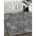 thumbnail image 3 of Ahgly Company Machine Washable Indoor Square Transitional Black Area Rugs, 3' Square, 3 of 7