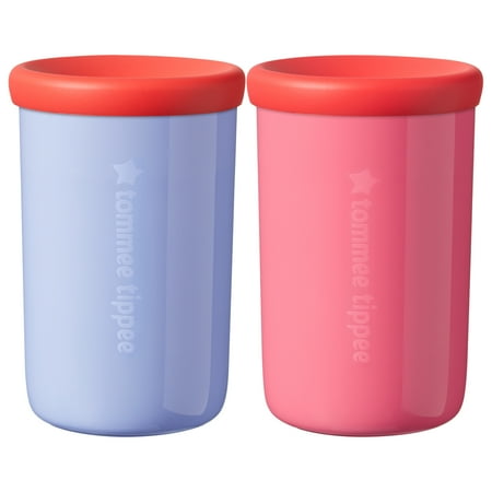 - Tommee Tippee Easiflow 360° Spill-Proof Cup with Travel Lid, Lavender/Cherry – 8oz, 12+ months, 2pk
