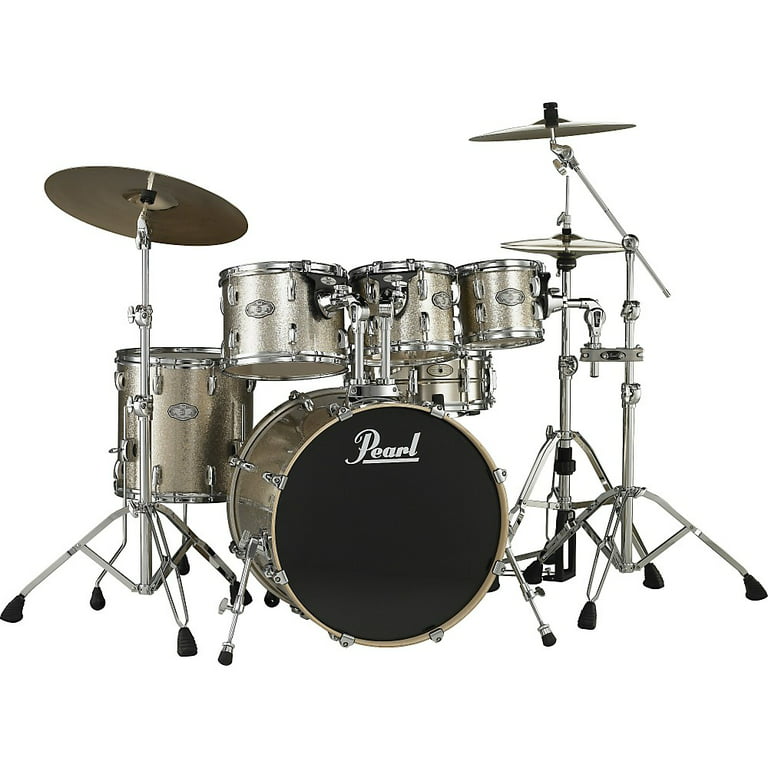 Pearl Vision VSX 6 Piece Standard Drum Set Black Sparkle
