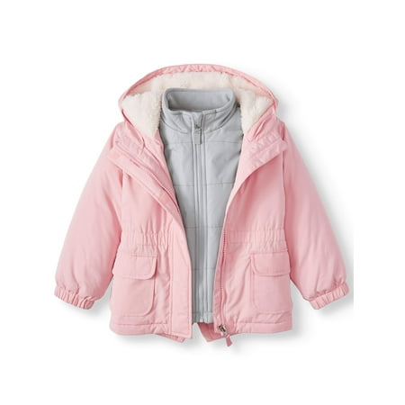 Wonder Nation Toddler Girl 3-in-1 Systems Jacket Coat